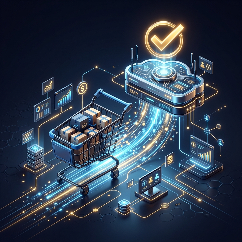Luxury ecommerce-saas Service Illustration
